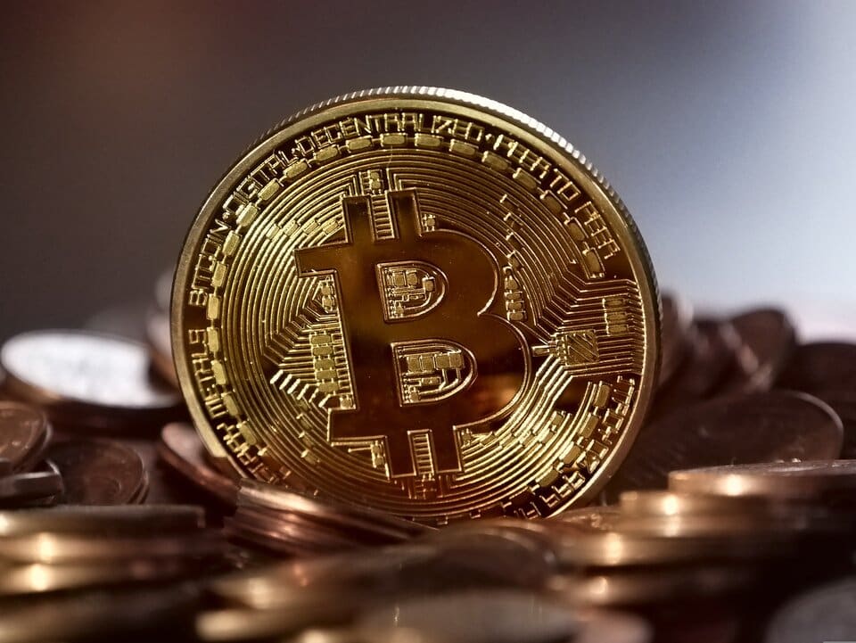 Bitcoin op de cryptocurrency